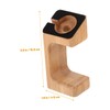 Mikinona 1pc Bamboo and Wooden Watch Stand Display Smart Charging