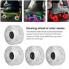 XIAOJUN 4Pcs Roller Skate Wheels Luminous, with Bearings Outdoor Roller