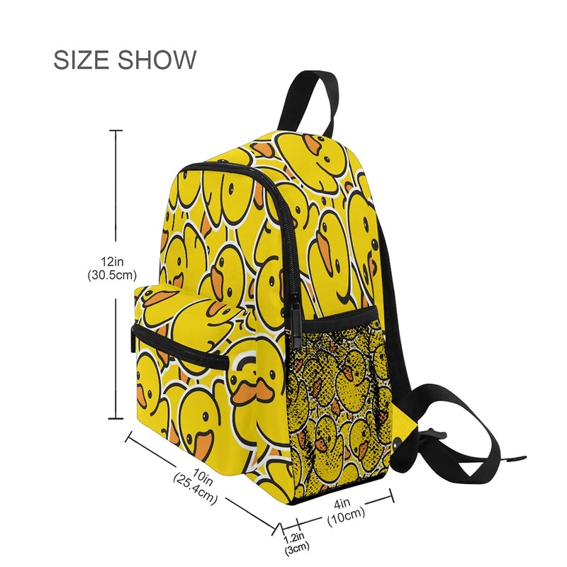 Little Yellow Duck Backpack for Toddlers, Kid's Backpack School Bag