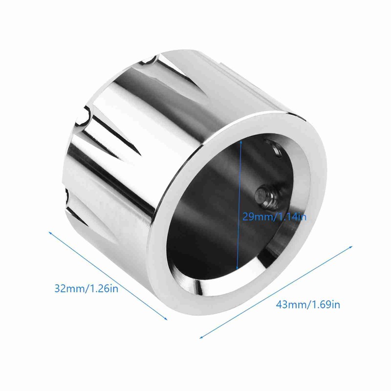 2pcs CNC Aluminum Motorcycle Front Axle Skull Nut Bolt Cover