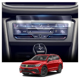 Ruiya 2024 Tiguan Screen Protector for VW Tiguan Air Conditioner Touch Screen,for 2022-2024 Volkswagen Tiguan Accessories Plastic Nano Films Compatible with 2022 2023 2024 VW Tiguan(2 Packs)
