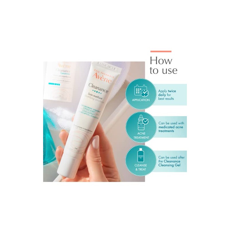 Avène, Crema Matificante para Piel Grasa o Mixta, 40ml