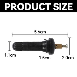 NIYATA 4PCS TPMS Valve Stem, Tyre Pressure Monitoring Sensor Valve Stems,Snap-In Anti-Explosion Rubber Tire Valve for Car,Replacement TPMS Tyre Valve Stem Tools