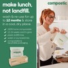 Compostic Home Compostable Resealable Gallon Bags, Microwave & Freezer Safe,