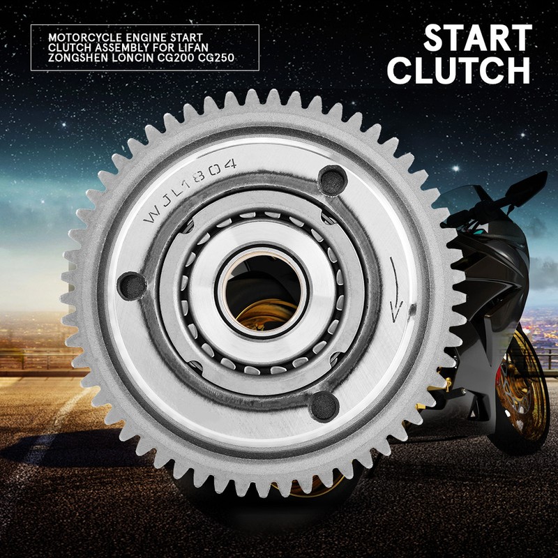 Motorcycle Engine Start Clutch Assembly for Lifan Zongshen Loncin CG200