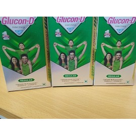 Glucon D (3) Glucon-D Natural Instant Energy Health Drink Regular 250gm Free Ship USA