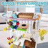 Parrots Bird Playground with Wheels,Parrot Play Stand with Bird Play