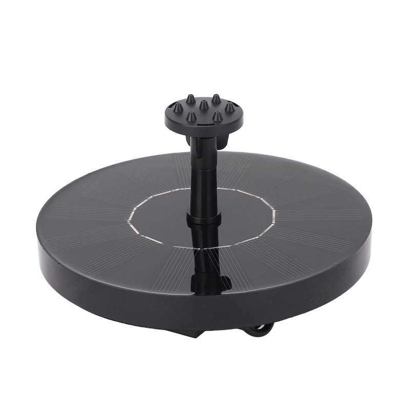 Solar Fountain Low Noise Multi Nozzles Waterproof Floating Fountain for