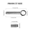 WEEVDRIE Three-layer Titans Pill Box with Keyring Waterproof Portable Pill