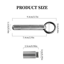 WEEVDRIE Three-layer Titans Pill Box with Keyring Waterproof Portable Pill Box Travel Pill Organiser for Outdoor Camping