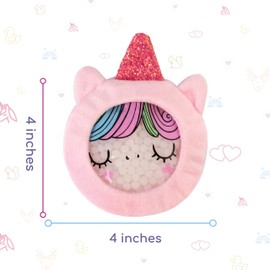 Boo Boo Kids Ice Packs with Ultra Soft, Fun Sleeves | Hot & Cold Therapy Reusable Packs for Injuries (4-Pack, Unicorn)