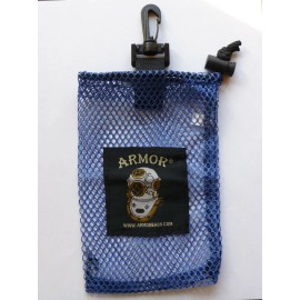 Armor Bags Small Drawstring Mesh Bag with Clip Scuba Snorkeling Water Sports