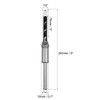 uxcell Square Hole Drill Bit, 1/2" High-Carbon Steel Hollow Chisel