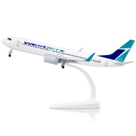 Lose Fun Park 1/300 Diecast Airplanes Model American Westjet Boeing 737 Model Airplane for Collections & Gifts (Westjet 737)