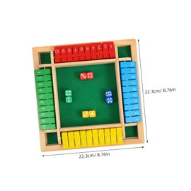 Kisangel Box Digital Flop Table Games for Family Digital Flop Game Wooden