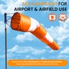 18"x72" Airport Windsock | Heavy Duty, All Weather, Waterproof, UV