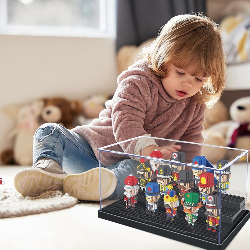 KKU KKU Display Case for Minifigure Action Figures Blocks, Acrylic