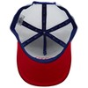 Bexxwell Trucker Cap Blue/White/Red with Logo Patch (Optimal Fit, Cap,