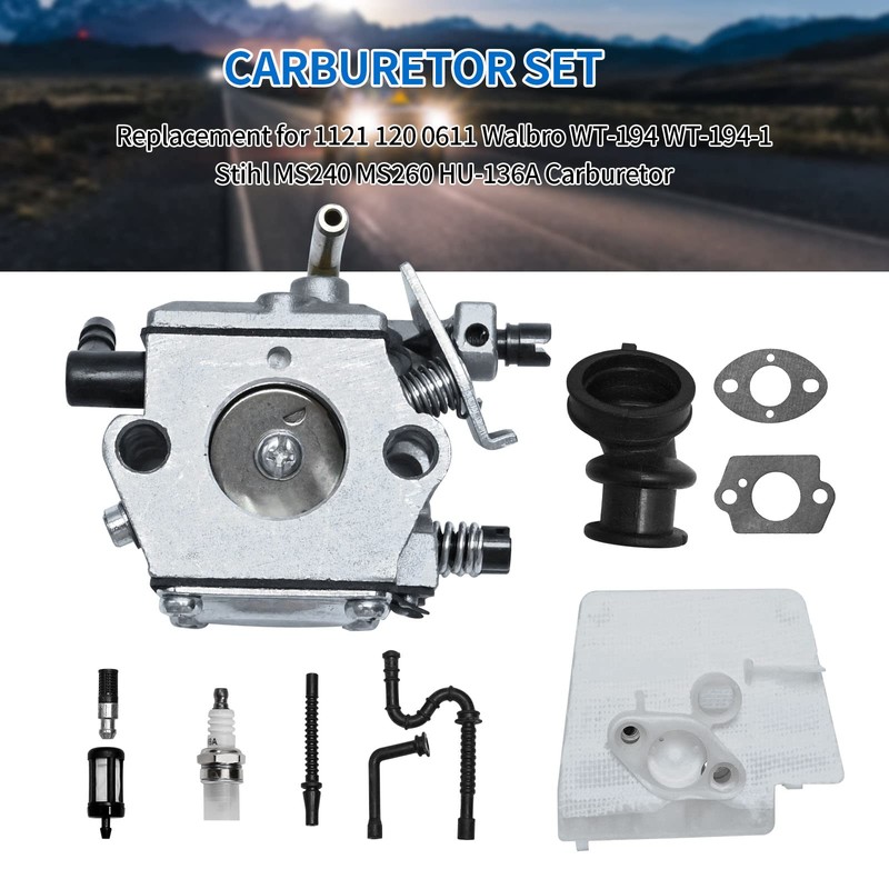 Anxingo 11211200611 Carburetor Tune Up Kit, Replacement for Stihl 024