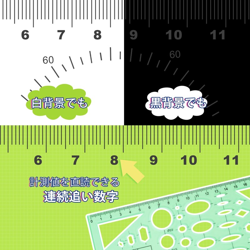 Sharp Corners Precision Triangle Template Measure