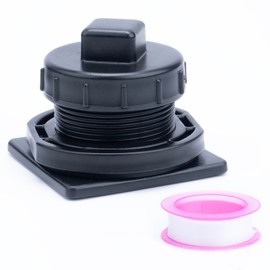 Stock Tank Drain Plug Kit Compatible with Rubber-Maid 50 70 100 150 300 Gallon Water Trough, Stock Tank Commercial Drain Plug Replacement Part