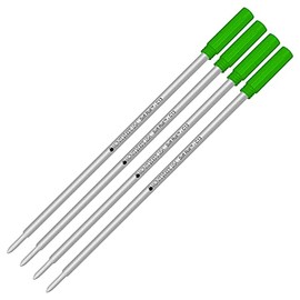 Lanier Combo Pack - 4 Pack - MonteverdeÂ® Soft Rollâ¢ Ballpoint C13 Paste Ink Refill Compatible with Most CrossÂ® Style Ballpoint Pens - Green (Medium Tip 0.7mm)