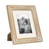 MACVAD Wooden 8x10 Picture Frame with Mat for Displays 8x10
