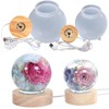 Voaesdk 4PCS Large Sphere Light Resin Molds 3D Seamless LED