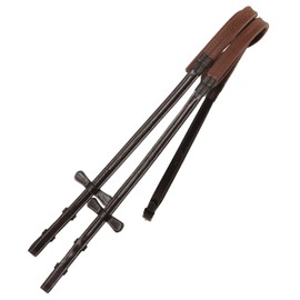 Exion Premium Raised Rubber Reins for Horse | Superior Grip and Durable Rubber reins Ideal for Show Jumping | Black, Brown | Size- Over, Full, Cob, Pony