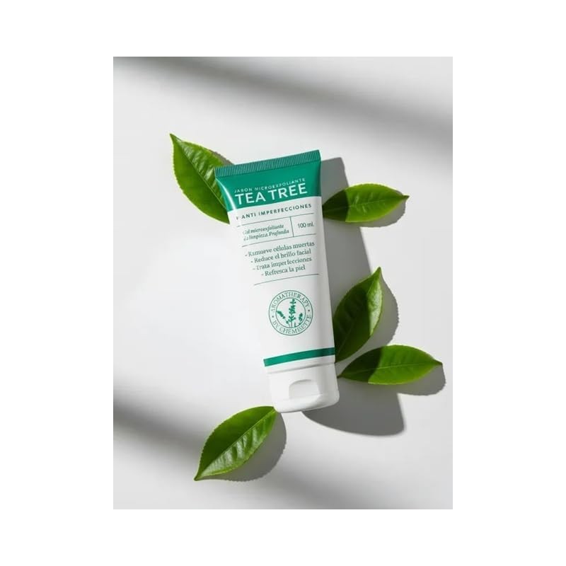 Exfoliante Facial Tea Tree, Limpieza Profunda, con Aceite Esencial de
