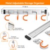 HUPBIPY 69'' Aluminum Alloy Garden Tool Organizer Wall Mount Garage