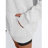 Trendy Queen Womens Oversized Sweatshirts Quarter Zip Pullover Long Sleeve