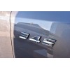 OVERLAND SPY (2pc) Chrome Black 345 Badge Emblem Trim for