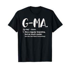 G-Ma Shirts for Women Mothers Day idea Cute Grandma G-Ma T-Shirt