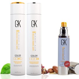 GK HAIR Global Keratin Moisturizing Shampoo and Conditioner (10.1 Fl Oz/300ml) Leave in Cashmere Hair Smoothing and Styling Cream (1.69 Fl Oz/50ml)