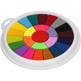 LimCryspp Almohadilla de Tinta para Pequeños, 25 Colores, Lavable, Fuerte Colorante, Almohadilla de Tinta para Pintar con los Dedos, para Manualidades, Fabricación de Tarjetas (Diferentes colores)