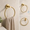 Juego de accesorios para baño 4 piezas – Acabado dorado,