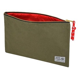 Rough Enough Canvas Small File Folder Organizer Document Safe EDC Pouch Letter Size Bag with Zipper for Paper Envelope Notebooks Teacher Office College School Supplies