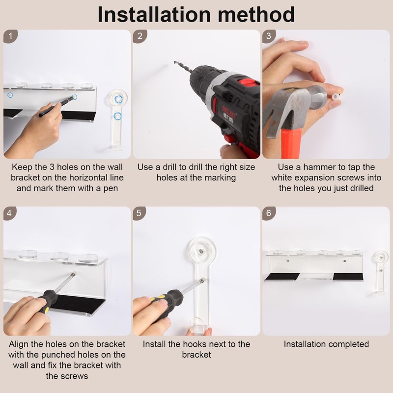 GENCAM Wall Mounted Holder for Shark Flexstyle, Acrylic Wall Mount