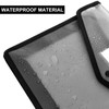 SENENQU 6 Pack A4 Black Plastic Document Folder Waterproof Wallet