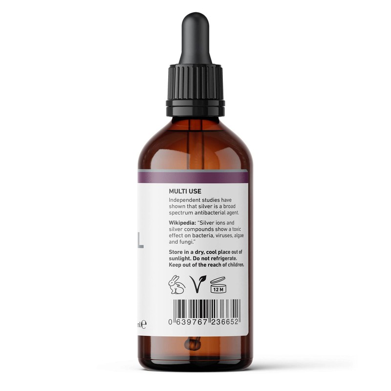 Nature's Greatest Secret Premium Quality Antibacterial 20ppm Colloidal Silver Dropper
