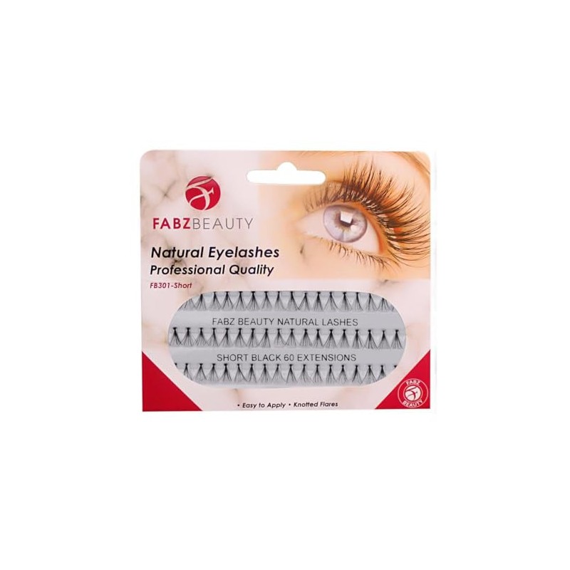 Individual False Eyelashes Flare Cluster Lash Extensions Knotted Lashes (Short
