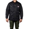 BEN DAVIS Men's Original Style Jacket, with Front Snap (Black,