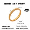 BUYITO Chunky Gold Bangles Bracelets for Women 18K Gold Plated