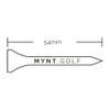 MYNT Premium 100% Natural Hardwood Golf Tees | Includes Wiederverschliessbarem