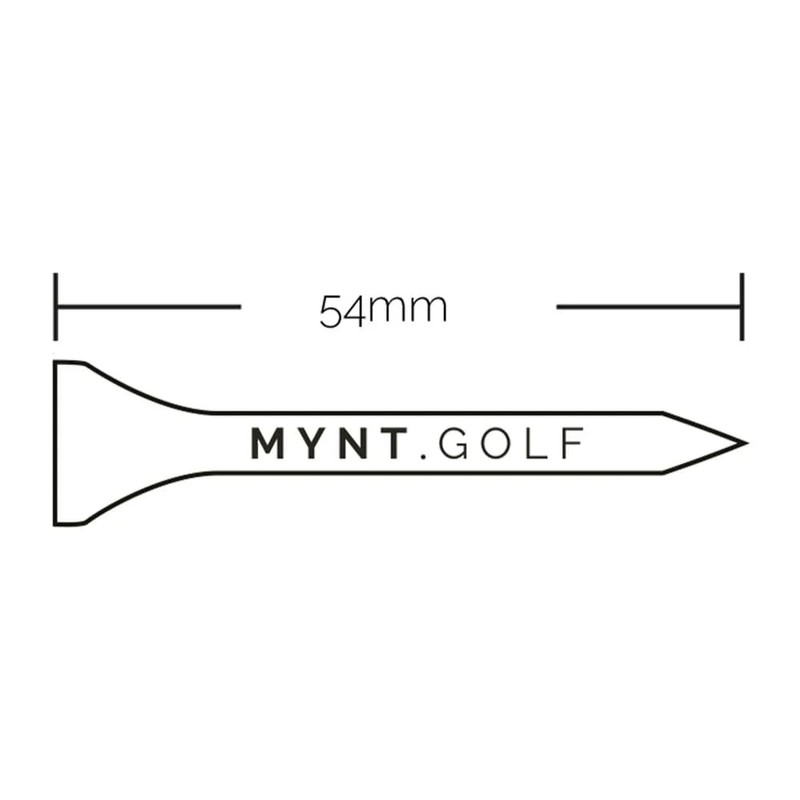 MYNT Premium 100% Natural Hardwood Golf Tees | Includes Wiederverschliessbarem