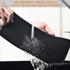 4Pack Bar Mat, Bar Mats for Countertop Black Bar Mats