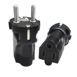 [6-Pack] Type E/F Germany European Travel Adapter, Yinleader International Power Plug with 2 Outlet,US to Most of Europe EU German Russia French Norway Iceland Greece Korea Spain