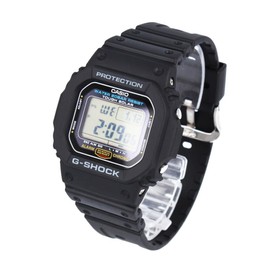 Casio G-Shock G-Shock G-Shock G-5600 Series G-5600E-1 Continuous Product Wristwatch, Men's, Tough Solar, Black, G-5600UE-1, Black, sports