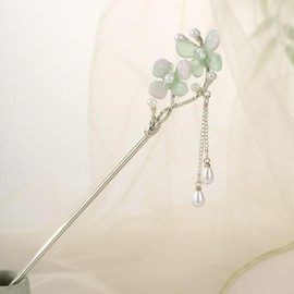 EZ PEACH Hair Claw Stick, Hairstick, Butterfly, Cherry Blossom, Pearl, Kanzashi Parts, Single Piece, Simple Hair Accessory, Yukata, Yukata, Japanese Clothing, Hair Closure, Hair Ornament, Japanese